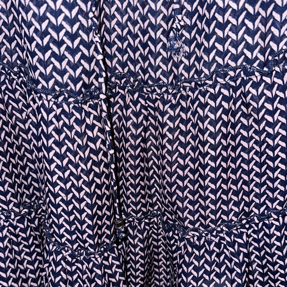 Faded Glory Pink Tiered Ruffled Blouse - Picture 3 of 4